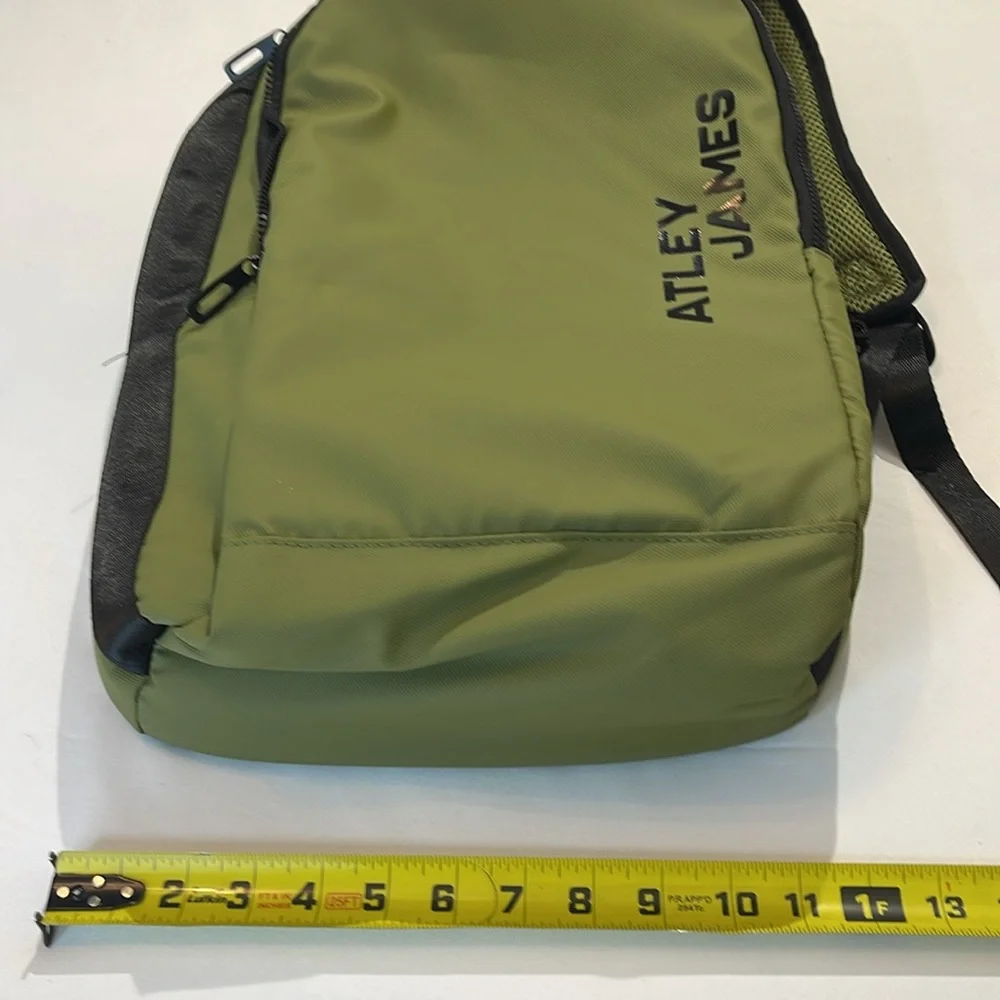 ATLEY JAMES, Green Backpack for Men